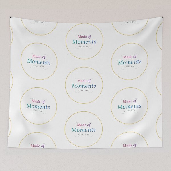 Item preview, Made of Moments Every Day Colorful Inspirational Quote Design designed and sold by Mega-Shopping.