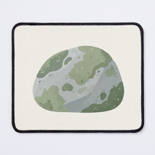 Item preview, Single Mossy Rock | Minimalist Sage and Grey Study designed and sold by Zaramodo.