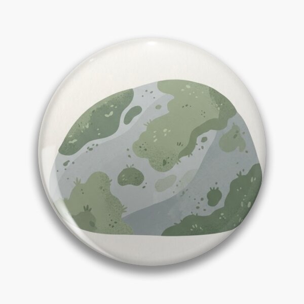 Item preview, Single Mossy Rock | Minimalist Sage and Grey Study designed and sold by Zaramodo.