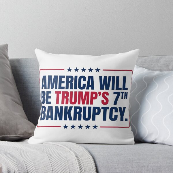 Item preview, America Will Be Trumps 7th Bankruptcy Bold Anti MAGA Political Bumper Slogan Graphic    designed and sold by raedattia.
