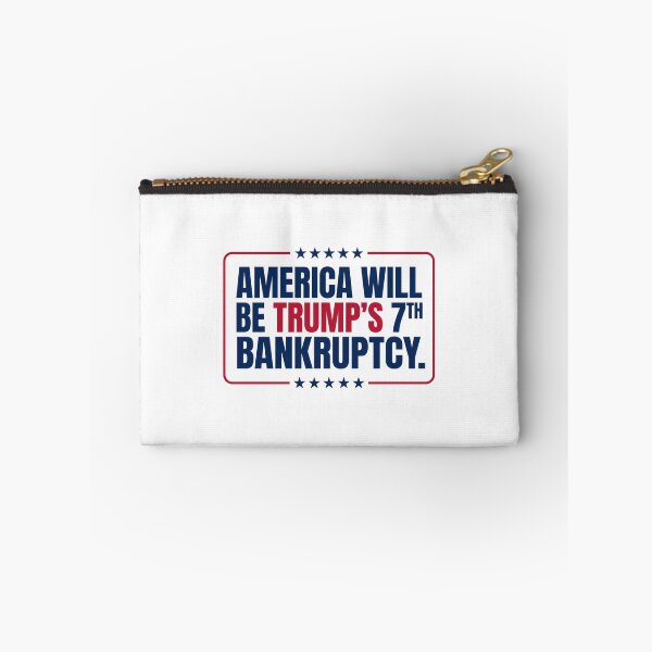 Item preview, America Will Be Trumps 7th Bankruptcy Bold Anti MAGA Political Bumper Slogan Graphic    designed and sold by raedattia.