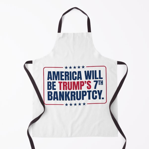 Item preview, America Will Be Trumps 7th Bankruptcy Bold Anti MAGA Political Bumper Slogan Graphic    designed and sold by raedattia.