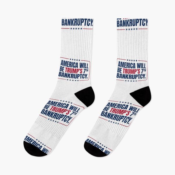 Item preview, America Will Be Trumps 7th Bankruptcy Bold Anti MAGA Political Bumper Slogan Graphic    designed and sold by raedattia.