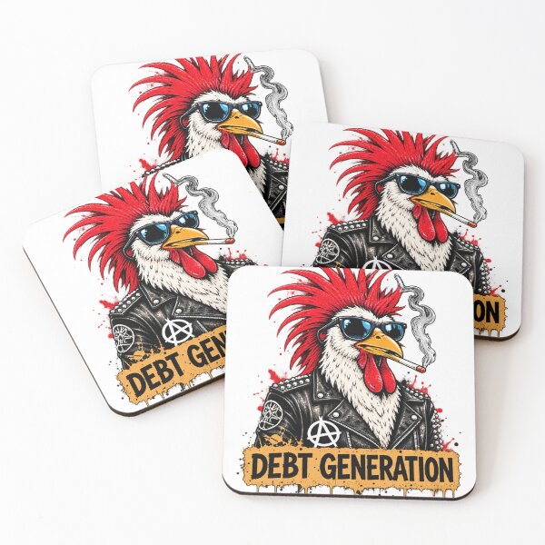 Item preview, Debt Generation Punk Rooster designed and sold by JanRizz.