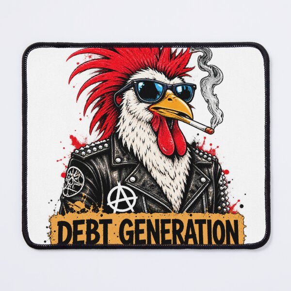 Item preview, Debt Generation Punk Rooster designed and sold by JanRizz.