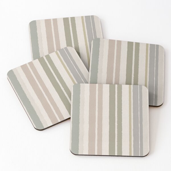 Item preview, Scandinavian Sage Green Stripes – Minimalist Nordic Pattern designed and sold by Tamas Das.