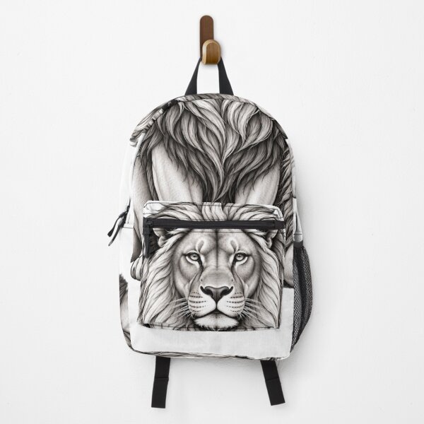 Item preview, Majestic Male Lion and Young Lion Line Art designed and sold by Nicha Studio.