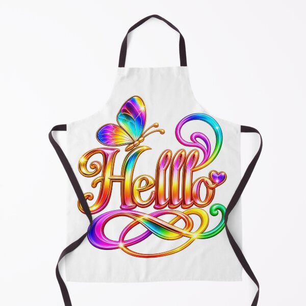 Item preview, Hello Rainbow Butterfly Typography designed and sold by Design Sounds Studio.