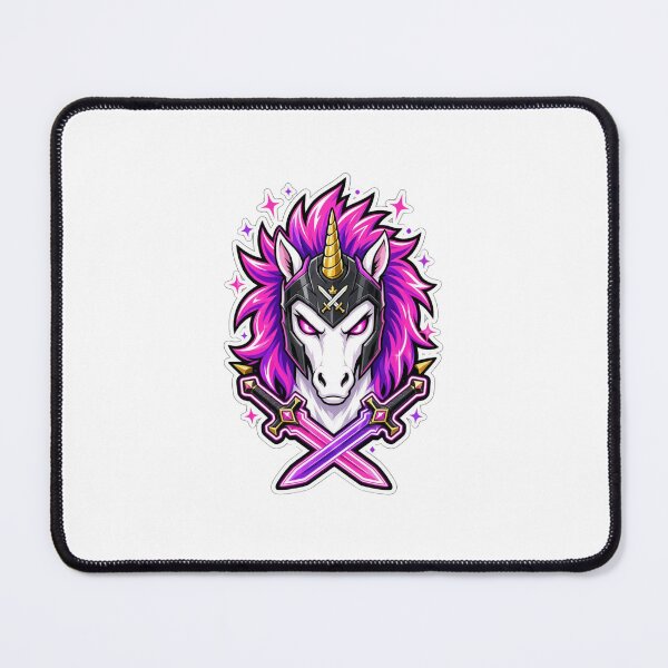 Item preview, Warrior Unicorn Battle Armor - Pink Neon Gamer Mascot Art designed and sold by VYBEHAUS.