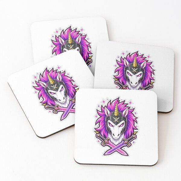 Item preview, Warrior Unicorn Battle Armor - Pink Neon Gamer Mascot Art designed and sold by VYBEHAUS.