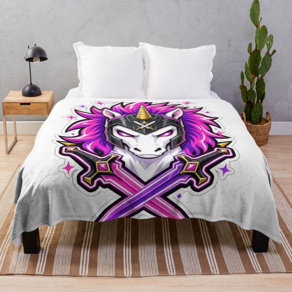 Item preview, Warrior Unicorn Battle Armor - Pink Neon Gamer Mascot Art designed and sold by VYBEHAUS.