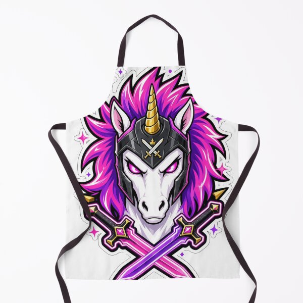 Item preview, Warrior Unicorn Battle Armor - Pink Neon Gamer Mascot Art designed and sold by VYBEHAUS.