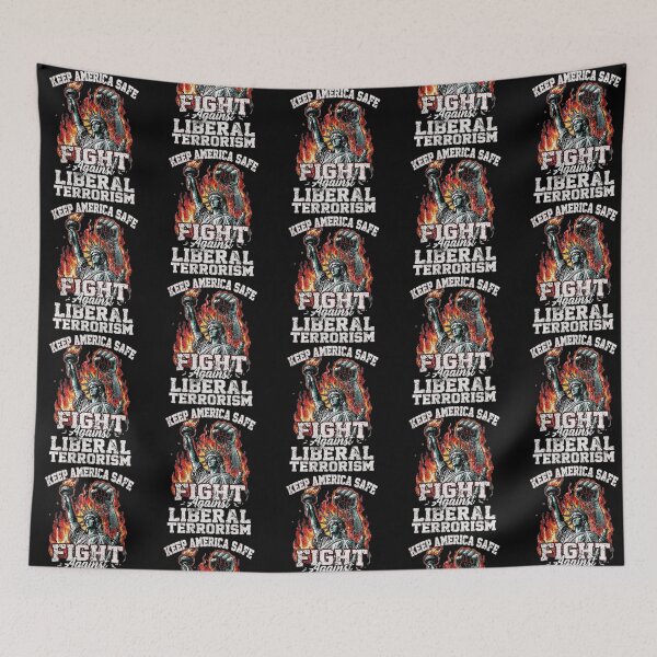 Item preview, Keep America Safe Statue Of Liberty Patriotic Flaming Freedom Design designed and sold by YasuoShop.