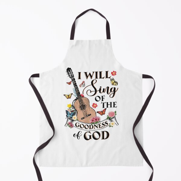 Item preview, I Will Sing of the Goodness of God Floral Guitar designed and sold by ariannagarci.