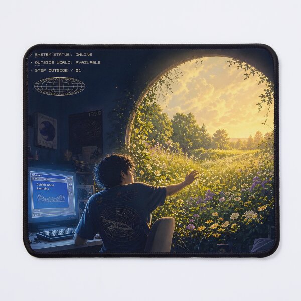 Item preview, Touch Grass – Y2K Digital Detox Experience designed and sold by Echo Trend Prints.
