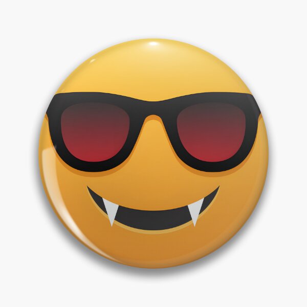 Item preview, Dracula Face Emoji with Vampire Sunglasses Funny Halloween Design designed and sold by issamejessie.