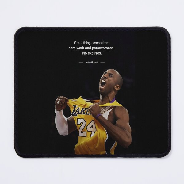 Item preview, Great Things Come From Hard Work and Perseverance No Excuses Kobe Bryant Inspiring Motivational Quotes and Sayings designed and sold by Matt_Smith.