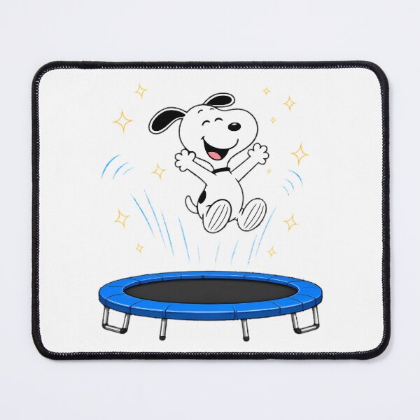 Item preview, Playful Dog Jumping on Trampoline Illustration designed and sold by Mourad155.