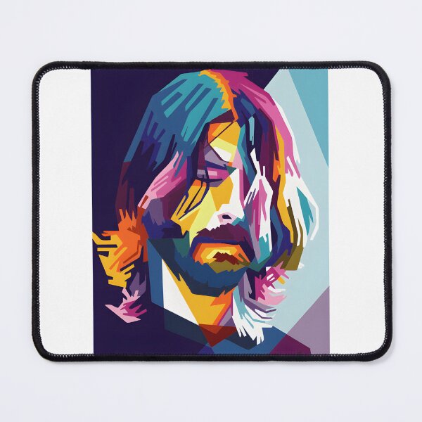 Item preview, Dave Grohl Inspired Rock Music Portrait Art Design designed and sold by AmrRaafatAssal.