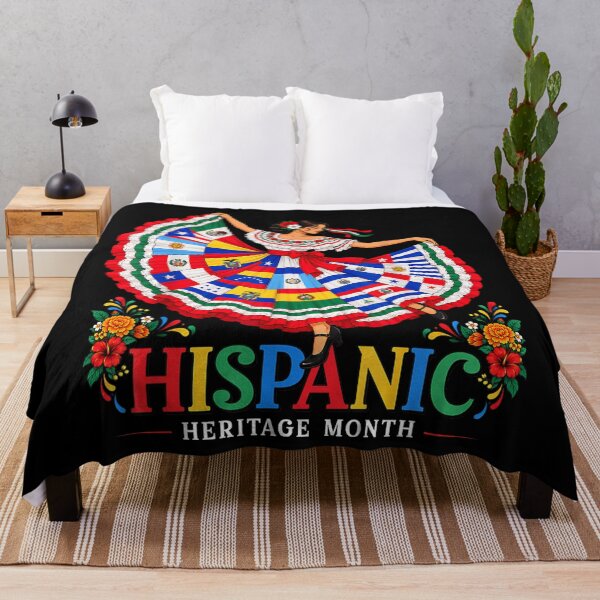 Item preview, Celebrate Hispanic Heritage Month Boho Floral Latino Women designed and sold by DunciOcukino.