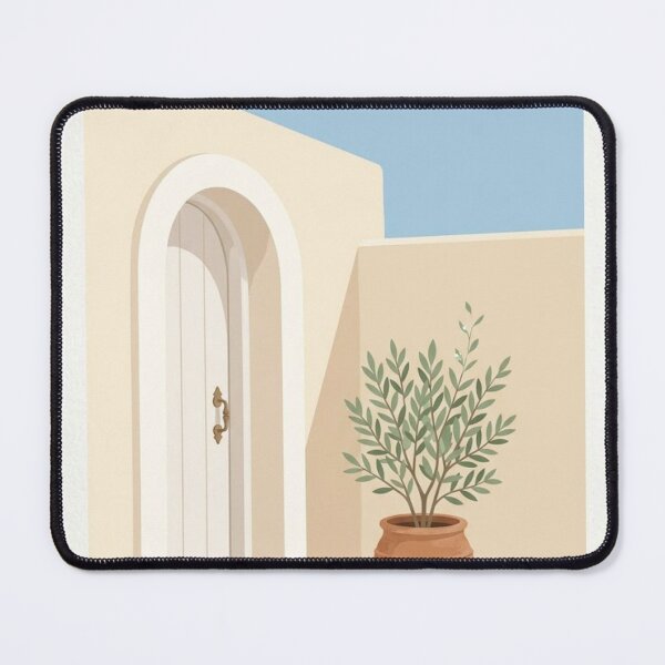 Item preview, Mediterranean Doorway Nook | Minimalist Architecture Print designed and sold by Zaramodo.