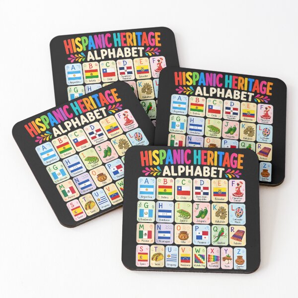 Item preview, Hispanic Heritage Month Alphabet Hispanic Latino Countries designed and sold by DunciOcukino.