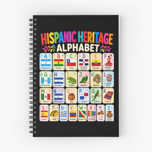 Item preview, Hispanic Heritage Month Alphabet Hispanic Latino Countries designed and sold by DunciOcukino.