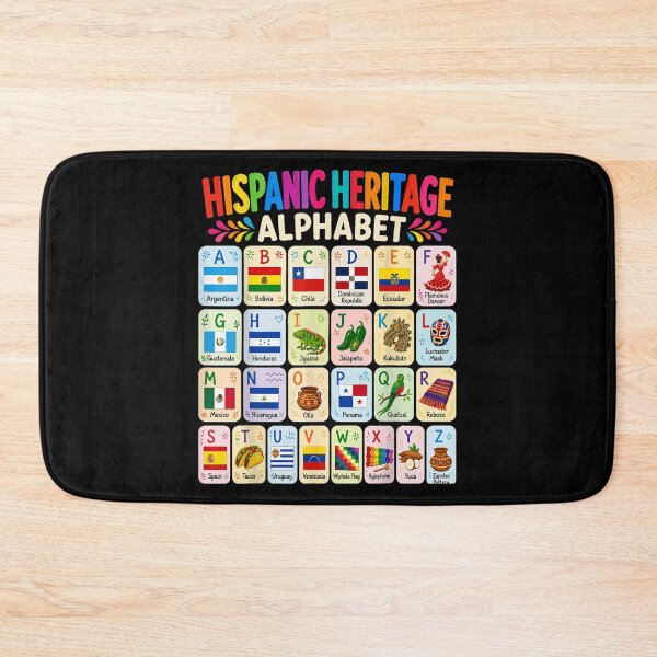 Item preview, Hispanic Heritage Month Alphabet Hispanic Latino Countries designed and sold by DunciOcukino.