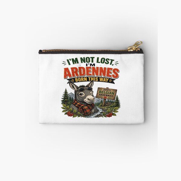 Item preview, I'm Not Lost... I'm Ardennes Born This Way - Funny Belgian Donkey T-Shirt designed and sold by Sushikidsntoddlers.