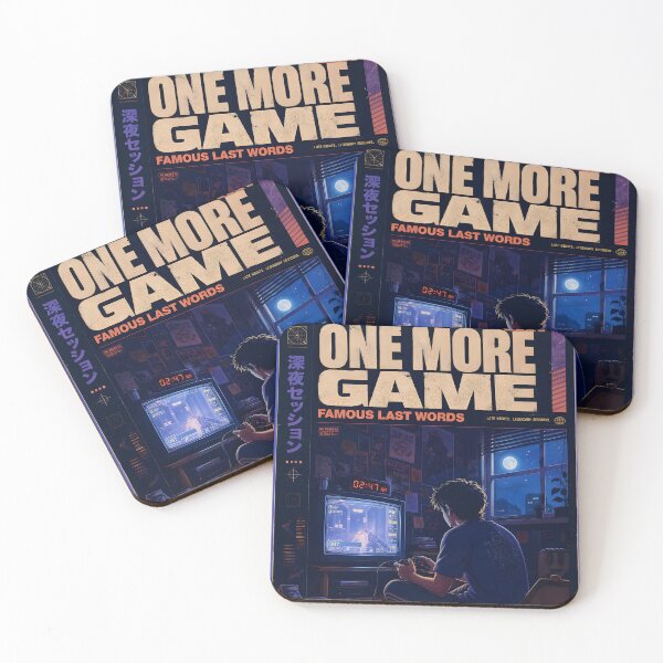 Item preview, One More Game – Retro Gaming Famous Last Words designed and sold by Echo Trend Prints.