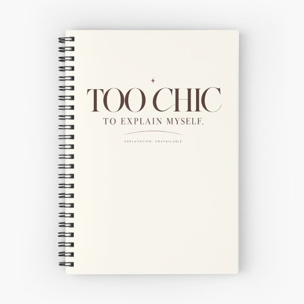 Item preview, Too Chic To Explain Myself | Deep Brown Serif & Sparkle Star Typography designed and sold by Sparkle First Co..