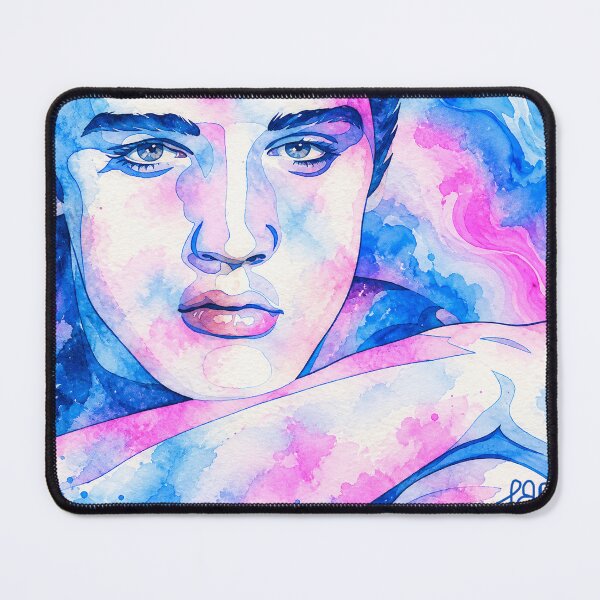 Item preview, My Elvis Presley Watercolor Painting designed and sold by LuluLeb.