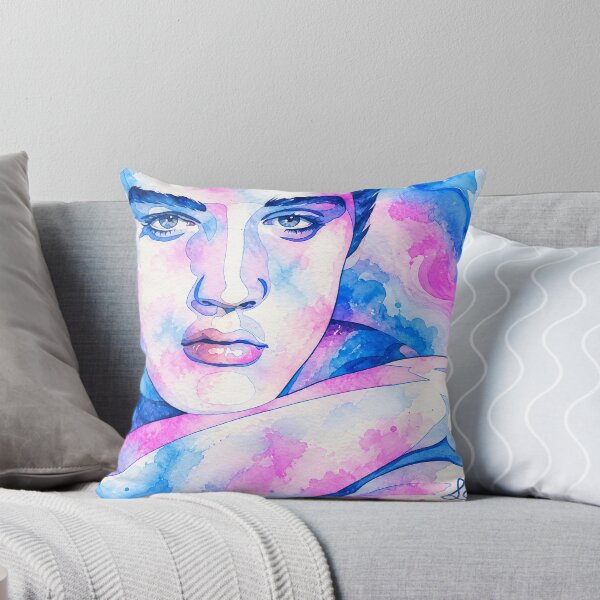Item preview, My Elvis Presley Watercolor Painting  designed and sold by LuluLeb.