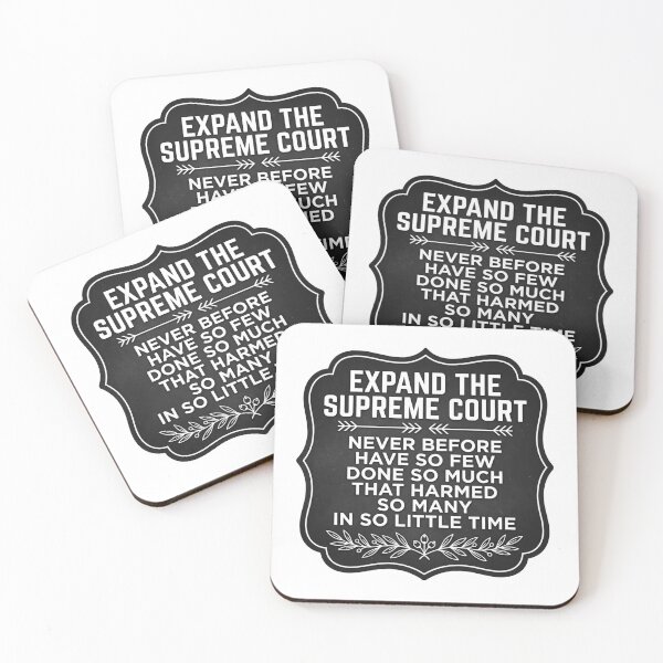 Item preview, Expand The Supreme Court Reform SCOTUS Judicial Accountability Chalkboard Typography Graphic    designed and sold by raedattia.
