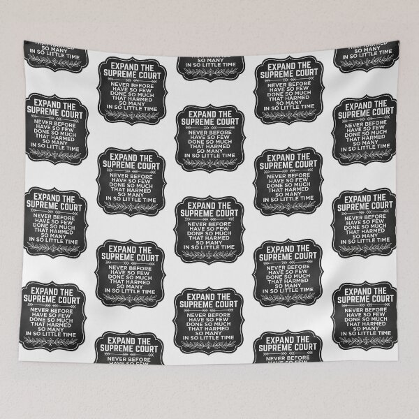 Item preview, Expand The Supreme Court Reform SCOTUS Judicial Accountability Chalkboard Typography Graphic    designed and sold by raedattia.