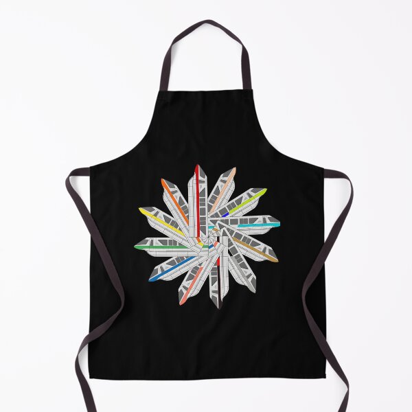 Item preview, Monorail Color Wheel Artistic Abstract Design for Modern Decor and Apparel designed and sold by ZipTop.