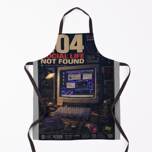 Item preview, 404 – Y2K Internet Social Life Not Found designed and sold by Echo Trend Prints.