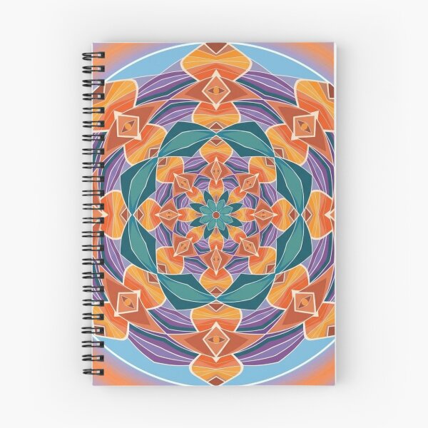 Item preview, Sunset Bloom Mandala designed and sold by Dancingrabbit Studio.