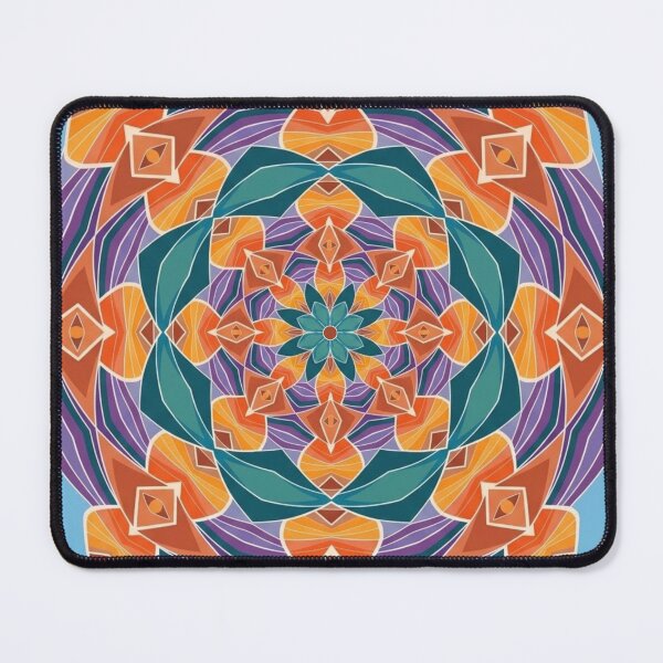 Item preview, Sunset Bloom Mandala designed and sold by Dancingrabbit Studio.
