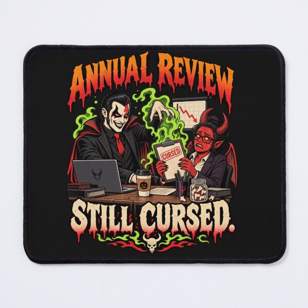 Item preview, Annual Review Still Cursed designed and sold by TytherleyTees.