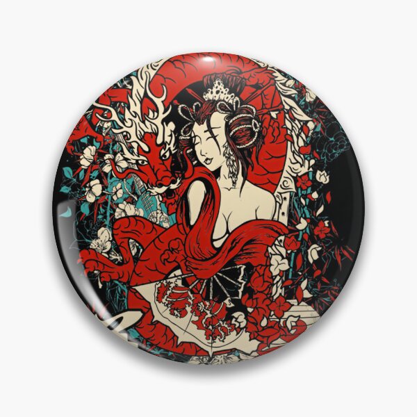 Item preview, Elegant Chinese Dragon and Girl Tattoo Art Design designed and sold by laxxers.