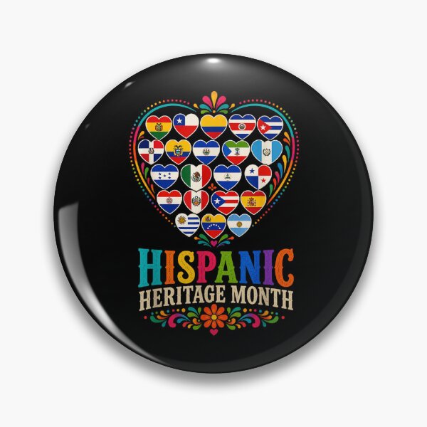 Item preview, Hispanic Heritage Month Hispanic Latino Countries Hearts designed and sold by DunciOcukino.