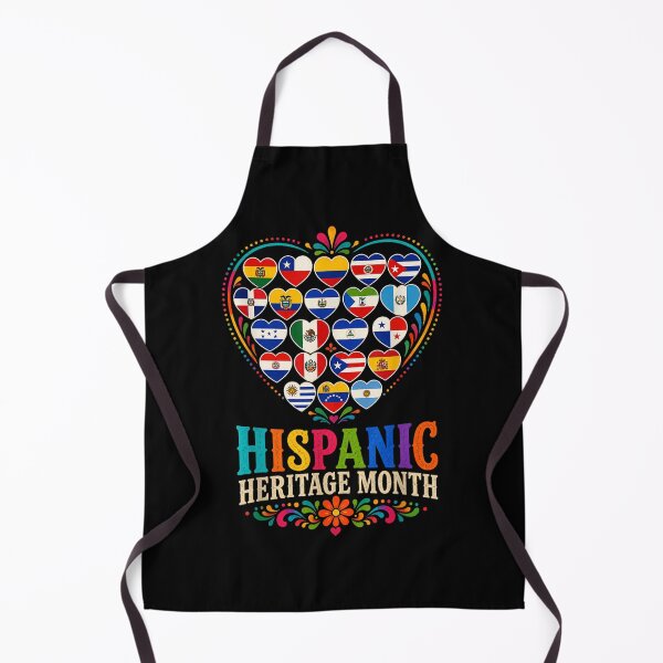 Artikelvorschau, Monat des hispanischen Erbes, hispanische und lateinamerikanische Länder, Herzen entworfen und verkauft von DunciOcukino.
