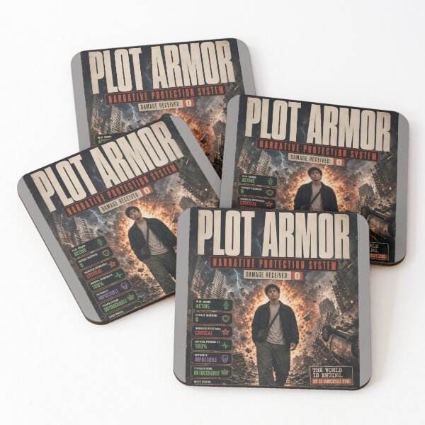 Item preview, Plot Armor – Retro Gaming Narrative Protection designed and sold by Echo Trend Prints.
