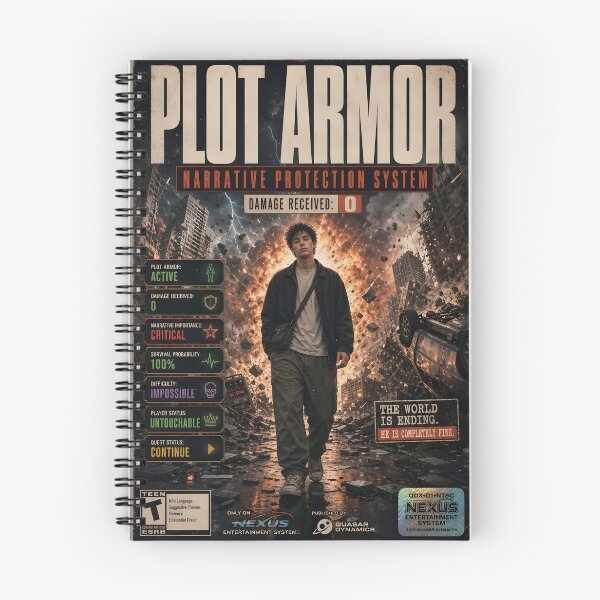 Item preview, Plot Armor – Retro Gaming Narrative Protection designed and sold by Echo Trend Prints.