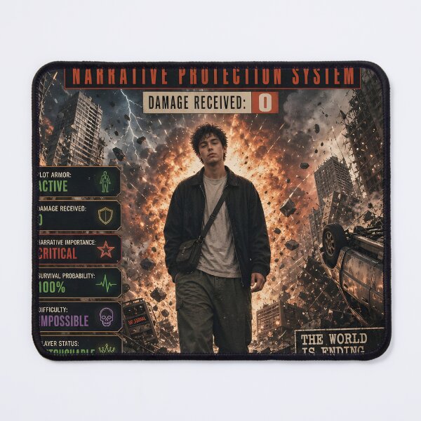 Item preview, Plot Armor – Retro Gaming Narrative Protection designed and sold by Echo Trend Prints.