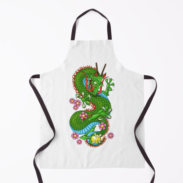 Item preview, Intricate Green Dragon Tattoo Art Pattern with Tribal and Fantasy Elements designed and sold by laxxers.