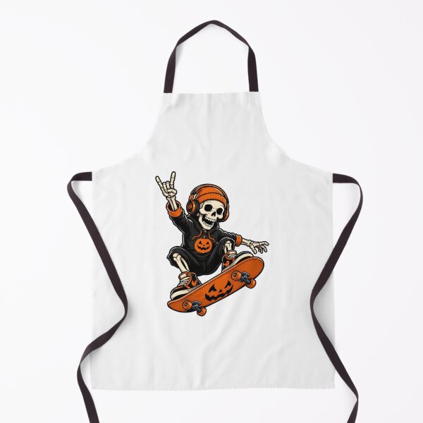 Item preview, Halloween Skeleton Skateboarding Pumpkin designed and sold by Dmo3HarkoArt.