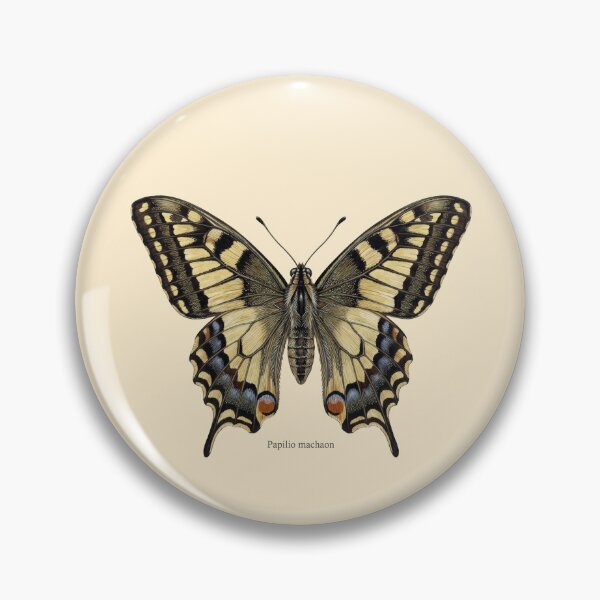 Item preview, The Surgeon’s Stinkhorn: Papilio Machaon Entomological Art Print designed and sold by FreiherrPK.