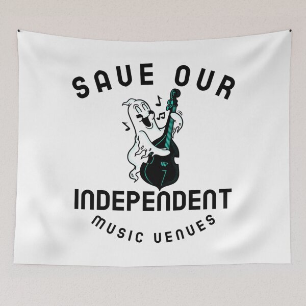 Item preview, save our independent music venues double bass. designed and sold by Ferrerousseau.